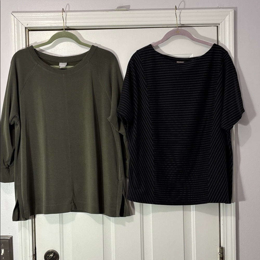 Chicos brand tops (2) Size 3/XL
